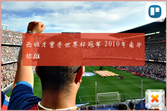 西班牙曾夺世界杯冠军 2010年南非称雄